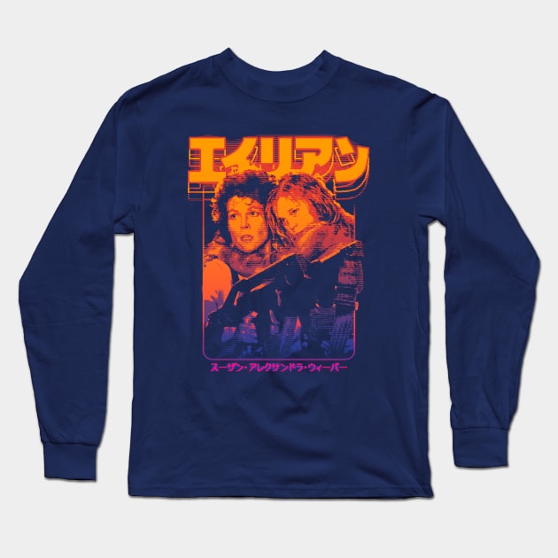 Aliens: Ellen Ripley and Newt Long Sleeve T-Shirt by Bootleg Factory